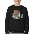 Ghosts Reading Books Teacher Halloween Librarian Book Lover Youth Crewneck Sweatshirt Ghosts Reading Books Teacher Halloween Librarian Book Lover Youth Crewneck Sweatshirt