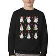 Ghosts Wearing Santa Hats Reading Books Christmas Book Lover Youth Crewneck Sweatshirt Ghosts Wearing Santa Hats Reading Books Christmas Book Lover Youth Crewneck Sweatshirt