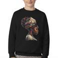 Girl Crown Of Books African Teacher Black History BHM Youth Crewneck Sweatshirt Girl Crown Of Books African Teacher Black History BHM Youth Crewneck Sweatshirt