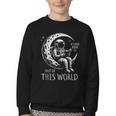 A Good Book Is Out Of This World Kids Reading Imagination Youth Crewneck Sweatshirt