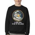 Good Book Is Out Of This World Space Reading Lover Youth Crewneck Sweatshirt