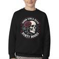 Good Girls Read Dirty Books Smut Reader Dark Romance Skull Youth Crewneck Sweatshirt Good Girls Read Dirty Books Smut Reader Dark Romance Skull Youth Crewneck Sweatshirt