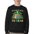 Goods Luck Read Librarian Book Patrick Days Shamrock Clover Youth Crewneck Sweatshirt Goods Luck Read Librarian Book Patrick Days Shamrock Clover Youth Crewneck Sweatshirt