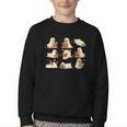 Halloween Ghost Book Lover Youth Crewneck Sweatshirt