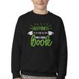 Happiness Is a Cup Of Tea And a Good Book Youth Crewneck Sweatshirt