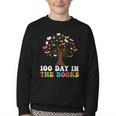 Happy 100 Days In The Books Reading Celebration Graphic Tees Youth Crewneck Sweatshirt