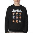 I Can Do Hard Things Children's Book Characters Youth Crewneck Sweatshirt