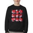 Heart Reading Books Valentine Teacher Boys Girls Book Lover Youth Crewneck Sweatshirt Heart Reading Books Valentine Teacher Boys Girls Book Lover Youth Crewneck Sweatshirt