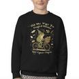 On My Way To Hoard Books And Cause Chaos Tom Foolery Frog Youth Crewneck Sweatshirt On My Way To Hoard Books And Cause Chaos Tom Foolery Frog Youth Crewneck Sweatshirt