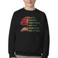 Honoring Past Inspiring Future History Month Tree Book Youth Crewneck Sweatshirt