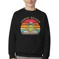 Howdy Reader Frog Reading Book Vintage Youth Crewneck Sweatshirt