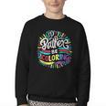I'd Rather Be Coloring Books Color Drawing Book Youth Crewneck Sweatshirt