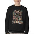I'm With The Banned Books Reading Youth Crewneck Sweatshirt