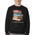 I'm With The Banned Read Banned Books Bookworm Men Women Youth Crewneck Sweatshirt I'm With The Banned Read Banned Books Bookworm Men Women Youth Crewneck Sweatshirt