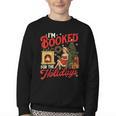 I'm Booked For The Holidays Christmas Reading Bookworm Xmas Youth Crewneck Sweatshirt I'm Booked For The Holidays Christmas Reading Bookworm Xmas Youth Crewneck Sweatshirt