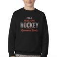 I'm a Huge Fan Of Hockey Players In Romance Books Youth Crewneck Sweatshirt