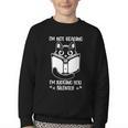 I’m Not Reading I’m Judging You Silently Fun Cat Book Lover Youth Crewneck Sweatshirt I’m Not Reading I’m Judging You Silently Fun Cat Book Lover Youth Crewneck Sweatshirt