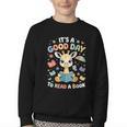 It's a Good Day To Read a Book Cute Giraffe Youth Crewneck Sweatshirt It's a Good Day To Read a Book Cute Giraffe Youth Crewneck Sweatshirt