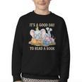 Its A Good Day To Read A Book Cute Pig & Elephant Adventure Youth Crewneck Sweatshirt Its A Good Day To Read A Book Cute Pig & Elephant Adventure Youth Crewneck Sweatshirt