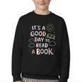 It's A Good Day To Read a Book Elementary Teacher Graphic Youth Crewneck Sweatshirt