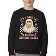 It's A Good Day To Read More Horror Books Halloween Youth Crewneck Sweatshirt