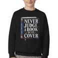 Never Judge a Book By Its Cover Youth Crewneck Sweatshirt Never Judge a Book By Its Cover Youth Crewneck Sweatshirt