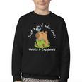 Just a Girl Who Loves Books And Capybaras Youth Crewneck Sweatshirt