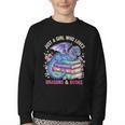 Just a Girl Who Loves Dragons And Books Dragon Reading Youth Crewneck Sweatshirt Just a Girl Who Loves Dragons And Books Dragon Reading Youth Crewneck Sweatshirt