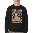 Just A Girl Who Loves Dragons And Books Reading Bookworm Youth Crewneck Sweatshirt Just A Girl Who Loves Dragons And Books Reading Bookworm Youth Crewneck Sweatshirt