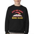 Just One More Book Club Bookish Hippie Youth Crewneck Sweatshirt