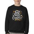 Just One More Chapter Bookish Book Reading Lover Heart Youth Crewneck Sweatshirt