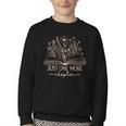 Just One More Chapter Bookish Book Reading Teal Beige Youth Crewneck Sweatshirt Just One More Chapter Bookish Book Reading Teal Beige Youth Crewneck Sweatshirt