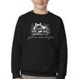 Just One More Chapter Dog German Shepherd Book Lover Youth Crewneck Sweatshirt