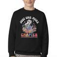 Just One More Chapter Skeleton Reading Book Bookworm Reader Youth Crewneck Sweatshirt Just One More Chapter Skeleton Reading Book Bookworm Reader Youth Crewneck Sweatshirt