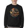 Just One More Chapter Skeleton Reading Book Scaft Beanie Youth Crewneck Sweatshirt Just One More Chapter Skeleton Reading Book Scaft Beanie Youth Crewneck Sweatshirt