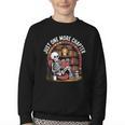 Just One More Chapter Skeleton Reading Cozy Books Youth Crewneck Sweatshirt