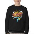 Kids Ka-Blam 7 Year Old Boys 7th Birthday Comic Book Super Hero Youth Crewneck Sweatshirt Kids Ka-Blam 7 Year Old Boys 7th Birthday Comic Book Super Hero Youth Crewneck Sweatshirt