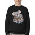 Koala Reading Book Pajama Sleep Youth Crewneck Sweatshirt Koala Reading Book Pajama Sleep Youth Crewneck Sweatshirt