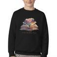 Let The Adventures Begin Book Lovers Magical Whimsical Art Youth Crewneck Sweatshirt