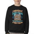 Librarian Book Lover Library Librarian Youth Crewneck Sweatshirt