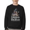 Librarian Because Book Wizard Isn't An Official Job Title Youth Crewneck Sweatshirt Librarian Because Book Wizard Isn't An Official Job Title Youth Crewneck Sweatshirt