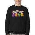 Librarian Let's All Go To The Library Cute Groovy Book Lover Youth Crewneck Sweatshirt