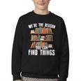 Librarian Reading Books Lover Library Youth Crewneck Sweatshirt Librarian Reading Books Lover Library Youth Crewneck Sweatshirt