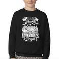 Library Where The Adventures Begin Librarian Book Readers Youth Crewneck Sweatshirt