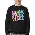 Library Book Fair Vibe Tie Dye School Reading Nostalgic Youth Crewneck Sweatshirt