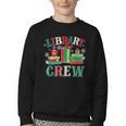 Library Crew Book Lovers Reader Teacher Librarian Christmas Youth Crewneck Sweatshirt