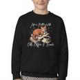 Life Is Better With Cats Coffee And Books Youth Crewneck Sweatshirt Life Is Better With Cats Coffee And Books Youth Crewneck Sweatshirt