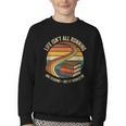 Life Isn’t All Running And Reading Book Lover Youth Crewneck Sweatshirt