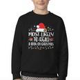 Most Likely To Read A Book On Christmas Family Matching Youth Crewneck Sweatshirt
