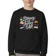 Literacy And Justice For All Protect Libraries Banned Books Youth Crewneck Sweatshirt Literacy And Justice For All Protect Libraries Banned Books Youth Crewneck Sweatshirt